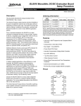 ISL8010 Monolithic DC/DC Evaluation Board Setup Procedure