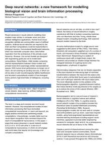 Deep neural networks - Cambridge Neuroscience