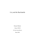 In 186 BC, the Roman Senate passed the senatus consultum (S