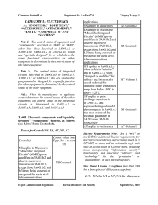 category 3 - electronics - Bureau of Industry and Security