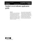 Faulted circuit indicator application guide COOPER POWER SERIES