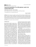 Numerical simulations of an SIR epidemic model with random initial