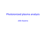 Photoionized plasma analysis
