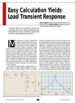 Easy Calculation Yields Load Transient Response