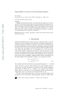 Superbubble Activity in Star-Forming Galaxies M. S. Oey