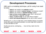 Development Processes to know: