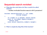 Sequential search revisited