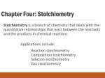 Chapter Four: Stoichiometry