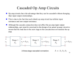 Cascaded Op Amp Circuits