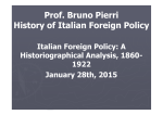 Italian Diplomatic Policy - I [modalità compatibilità]
