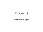 Chapter 12 Late Middle Ages