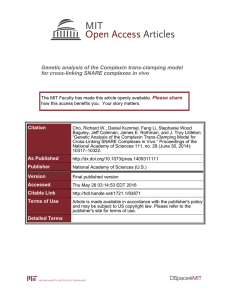 Genetic analysis of the Complexin trans-clamping model Please share