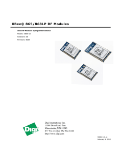 XBee® 865/868LP RF Modules