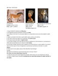 Art 1 Quiz 1 Study Guide Cave Painting The Bust of Nefertiti The