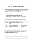 Lesson 8. Input Data Analysis – Discrete Distributions 1 Overview