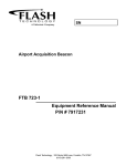FTB 723-1 Equipment Reference Manual P/N
