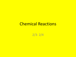 Chemical Reactions