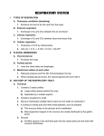 I. Types of respiration