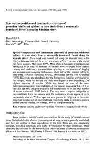 Species composition and community structure of peruvian rainforest