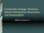 Community Ecology: Structure, Species Interactions, Succession