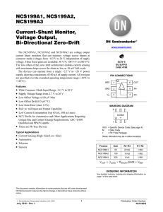 Current Shunt Monitor, Voltage Output, Bi