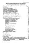 General information on chemotherapy