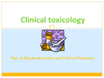 Clinical toxicology