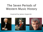 The Seven Periods of Western Music History
