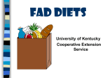 Fad Diets - UK College of Agriculture