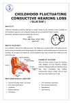 childhood fluctuating conductive hearing loss