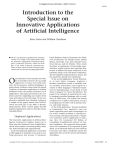 Introduction to the Special Issue on Innovative Applications of