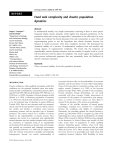 Food web complexity and chaotic population dynamics