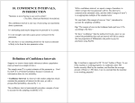 Definition of Confidence Intervals