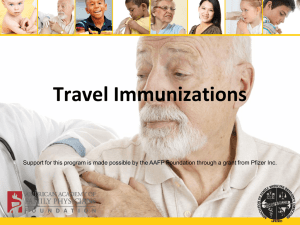 Travel Immunizations - American Academy of Family Physicians