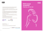 NHS Breast Screening Programme: Helping you decide