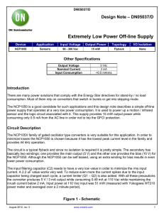 Extremely Low Power Off-line Supply