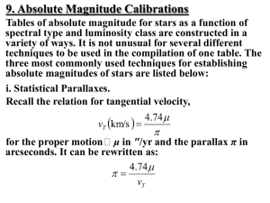 instructor notes stellar evolution, star clusters