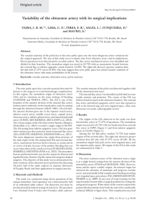 Variability of the obturator artery with its surgical implications