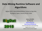 Data Mining Runtime Software and Algorithms