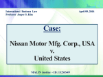 Nissan Motor Mfg. Corp., USA v. United States