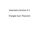 Corollary to the Triangle Sum Theorem