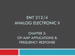 Emt 212/4 analog electronic ii Chapter 2: Op-amp