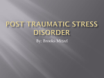 Definition Post Traumatic Stress Disorder