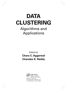 DATA CLUSTERING - Charu Aggarwal