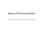 Basics of Communication