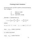 Floating-Point Numbers