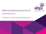 PPRS and medicines spend in the UK