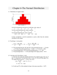 Chapter 6-The Normal Distribution