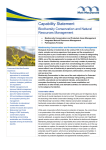 Capability Statement Biodiversity Conservation and Natural