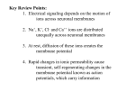 General questions about ion channels